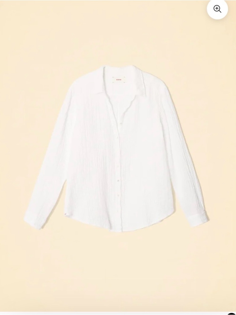 XiRENA White Gauze Button-Up Shirt - Picture 3 of 3
